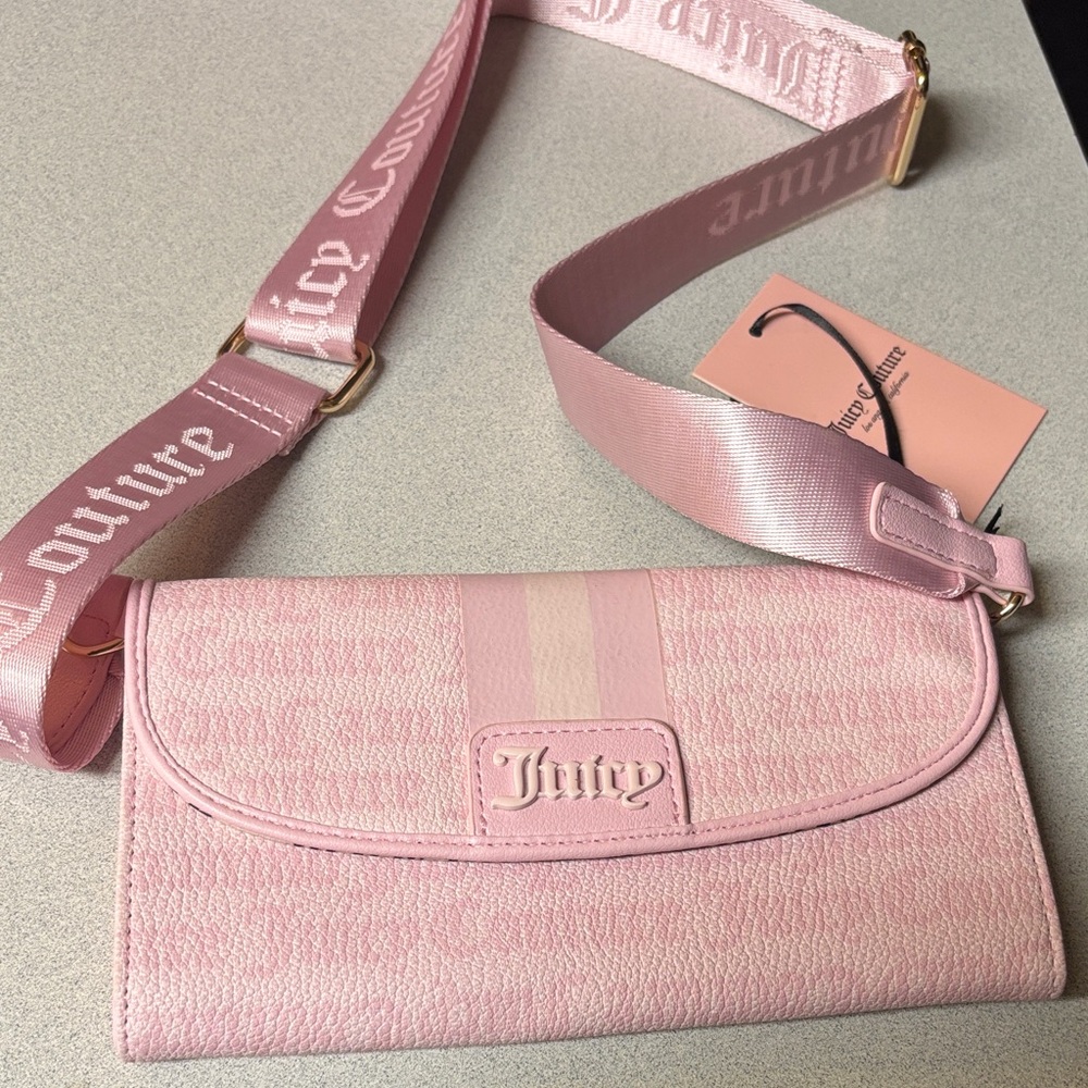 BNWT Juicy Couture Light Pink Crossbody Bag STATE OF MY HEART